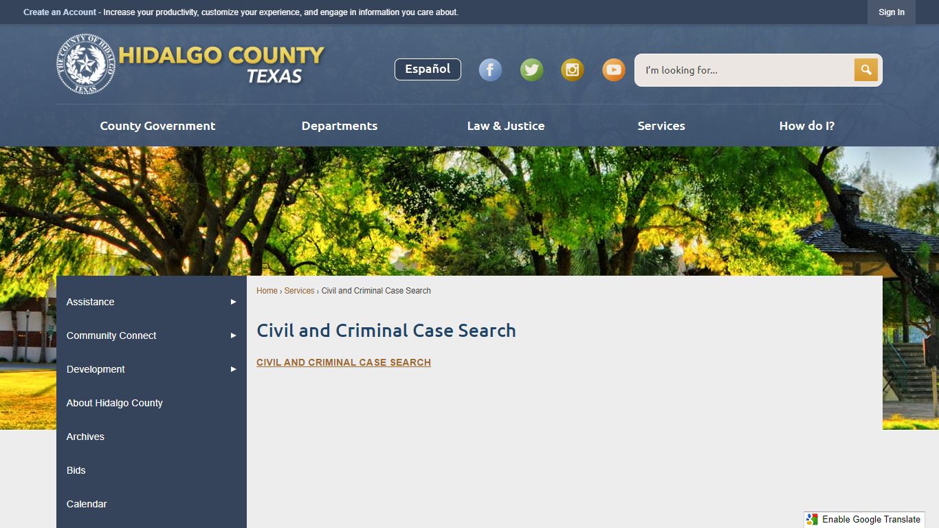 Civil and Criminal Case Search | Hidalgo County, TX ...